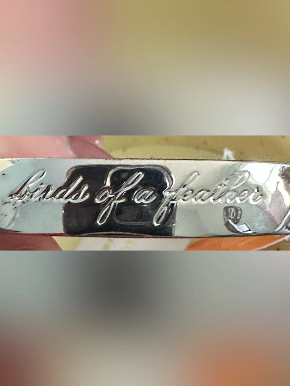NWT kate spade Silver Engraved Best Friend/Bridesmaid Bangle - Picture 5 of 13